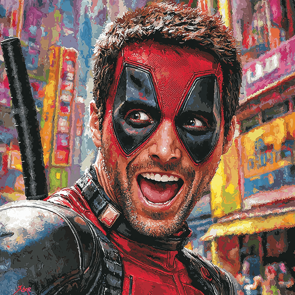 Ryan Reynolds: A Hilarious Hero Of Deadpool’s Antics Paint By Number
