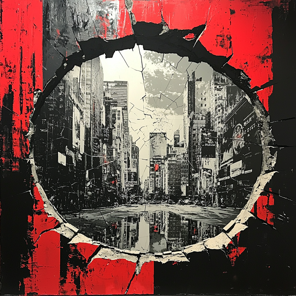 Banksy Inspired Capitalist Reflections Paint By Color