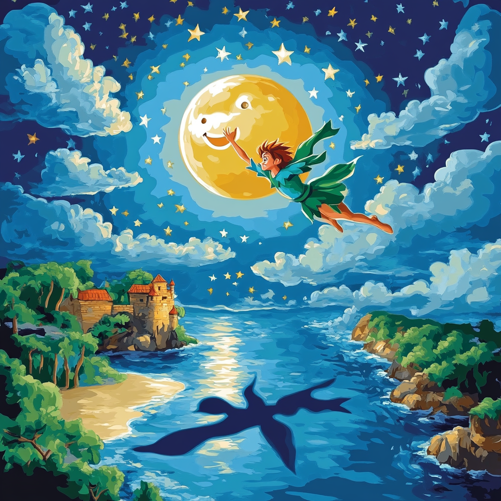 Peter Pan Neverland Leap DIY paint by numbers