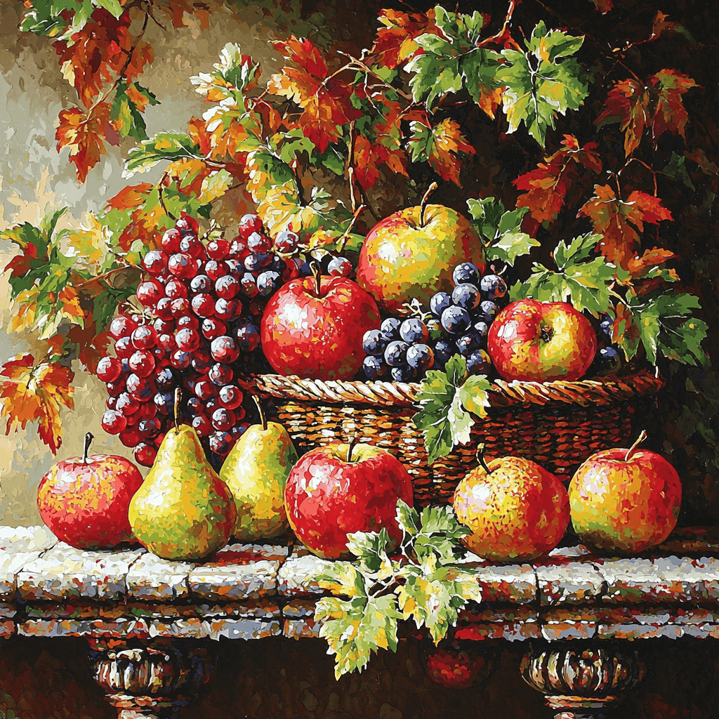 Cézanne Inspired Fruity Inspiration DIY Paint By Numbers