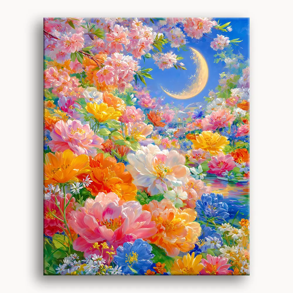 Happy Painting Exclusive DIY Paint by Number Kit Stress Relief Relaxation Toys Beginner Painting Kits Handicrafts with Lions Flowers & Birds Designs