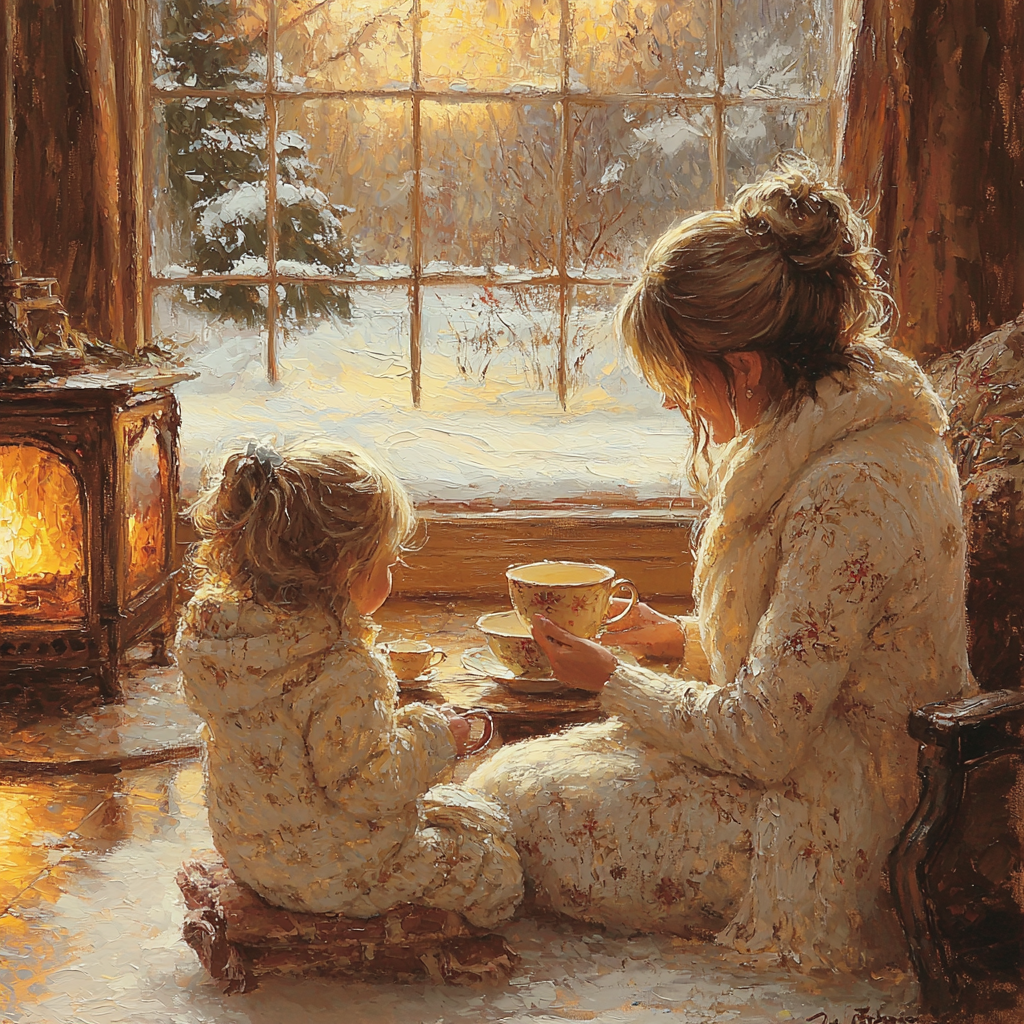 Winter Afternoon Tea Paint By Color