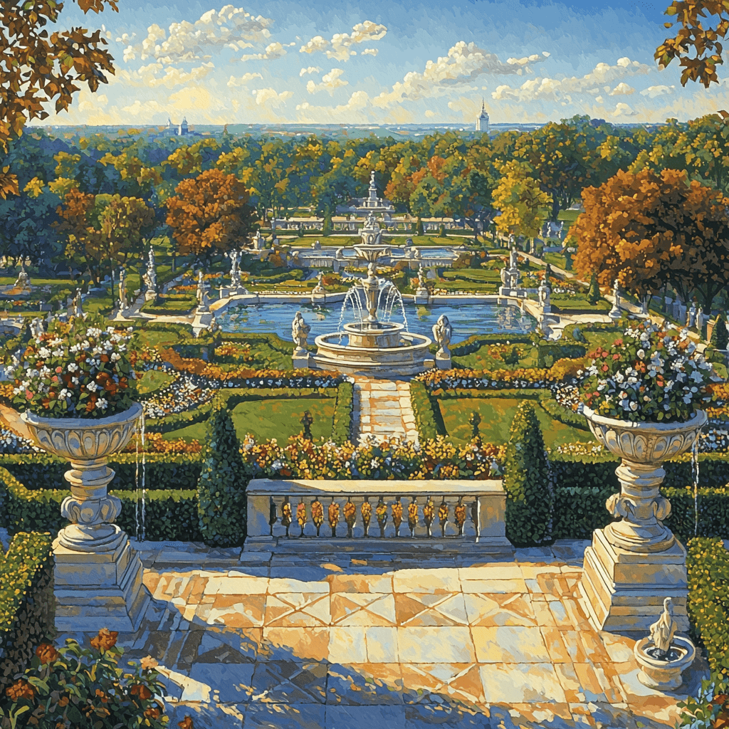 Palace Of Versailles Gardens - France Painting Number Kit