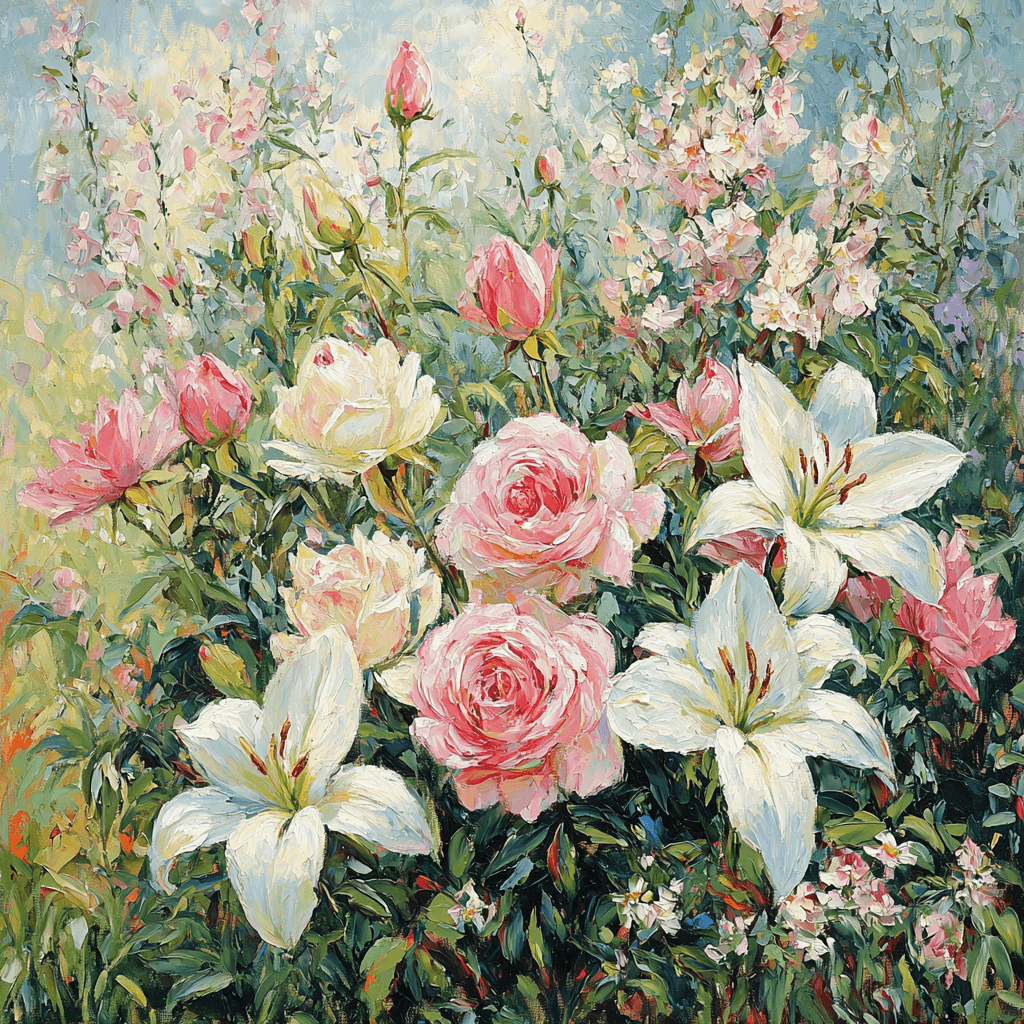 Pierre-Auguste Renoir Inspired Fragrant Garden DIY Paint By Numbers
