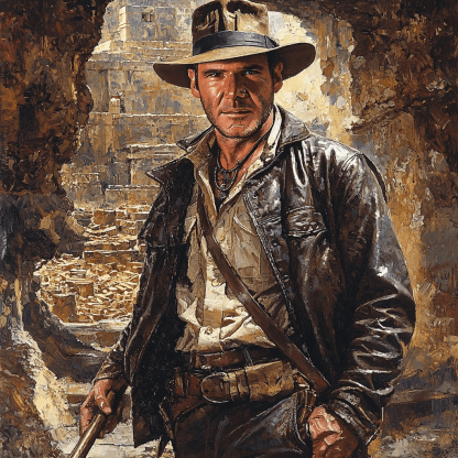 Harrison Ford: The Unyielding Adventurer Of Cinema Paint By Numbers Art