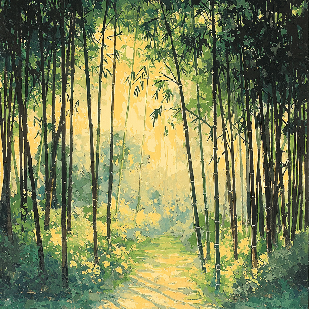 Hiroshige Inspired Bamboo Serenity Paint By Numbers Kits