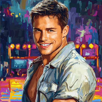 Channing Tatum: The Dance Of The Action Hero Unleashed DIY Paint By Numbers