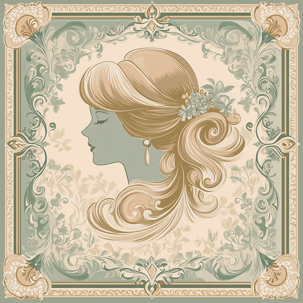 Mucha Inspired Perfume Ad Painting by numbers kit