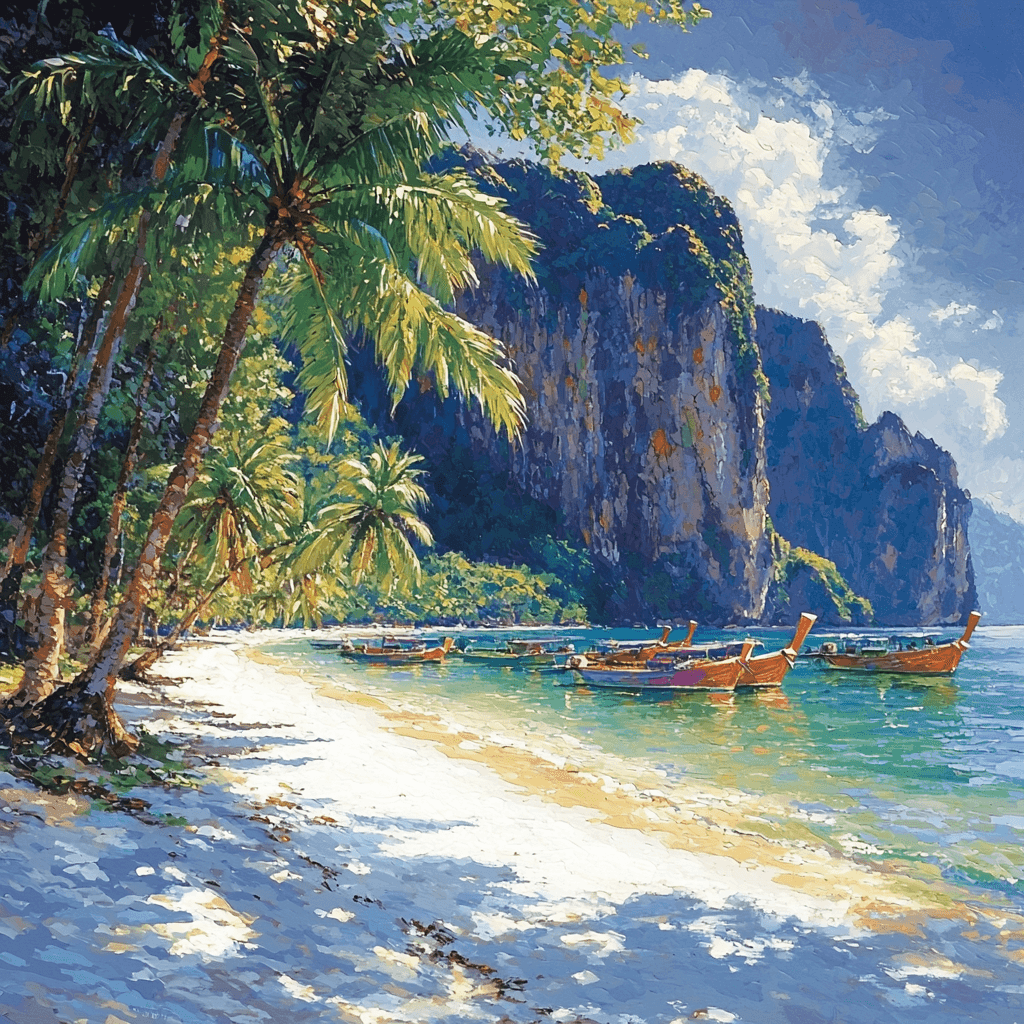 Krabi Beaches Painting By Numbers Kit