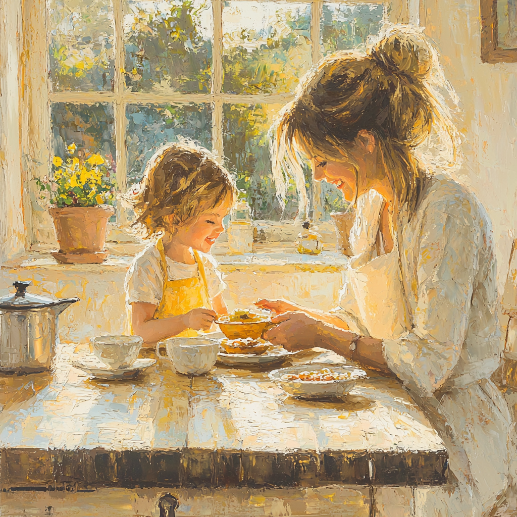 Mother's Morning Glow Painting By Numbers Kit