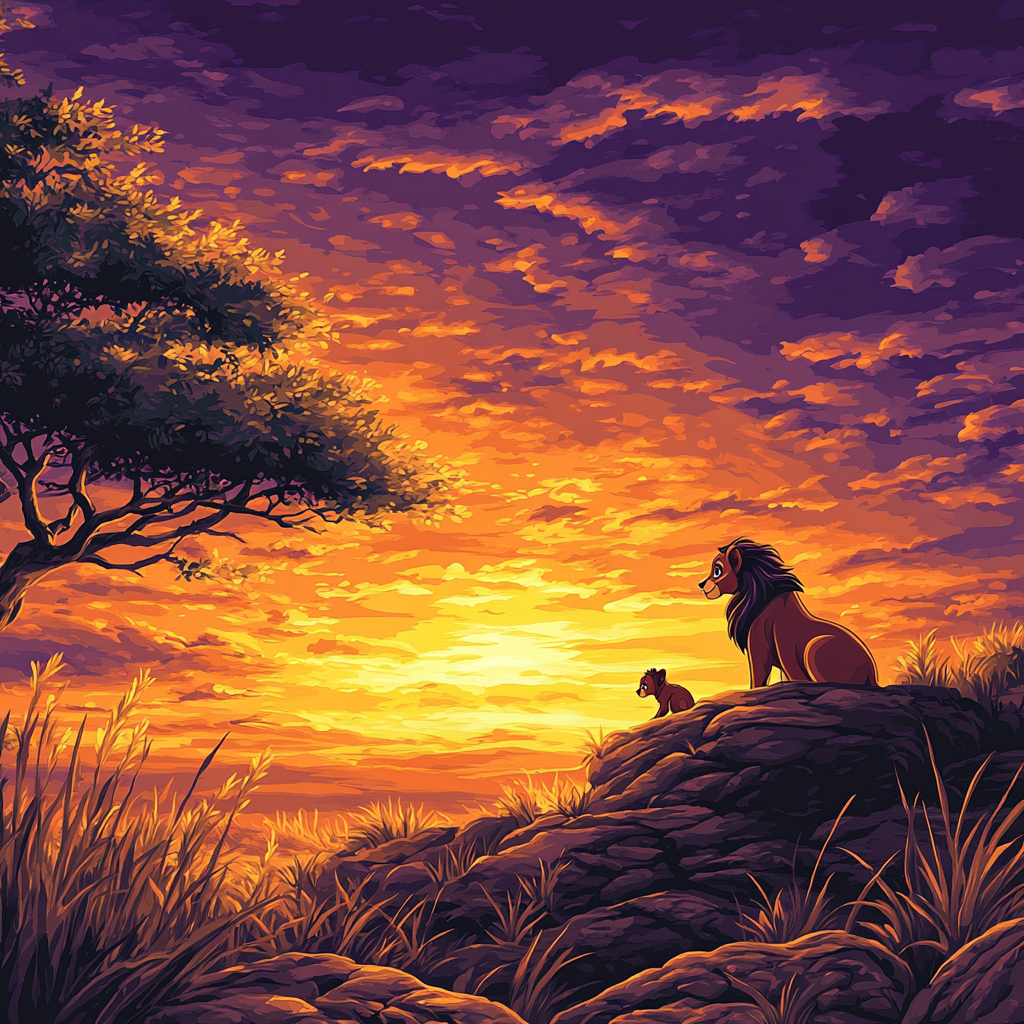 Nala Sunset Adventure Paint by numbers kits