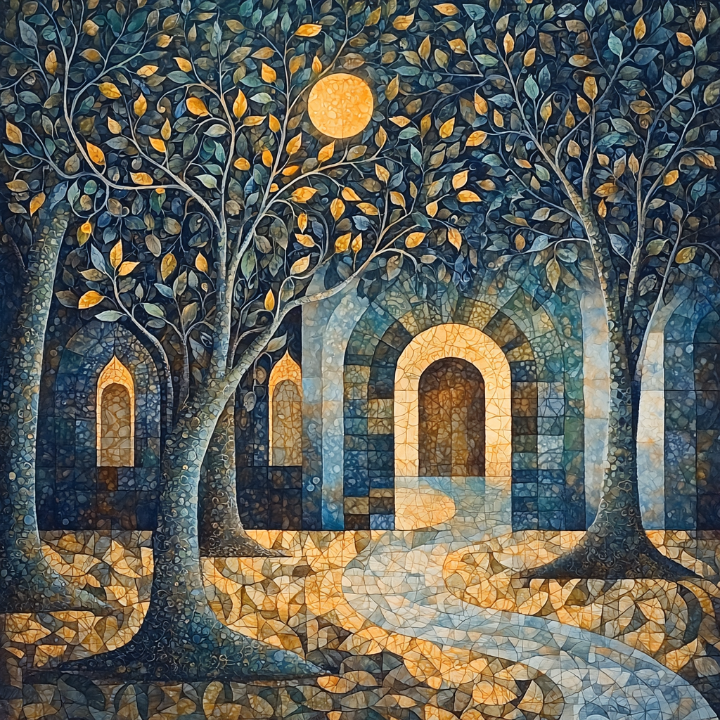 Nandalal Bose Inspired The Symphony Of Sacred Groves Paint By Numbers Kits