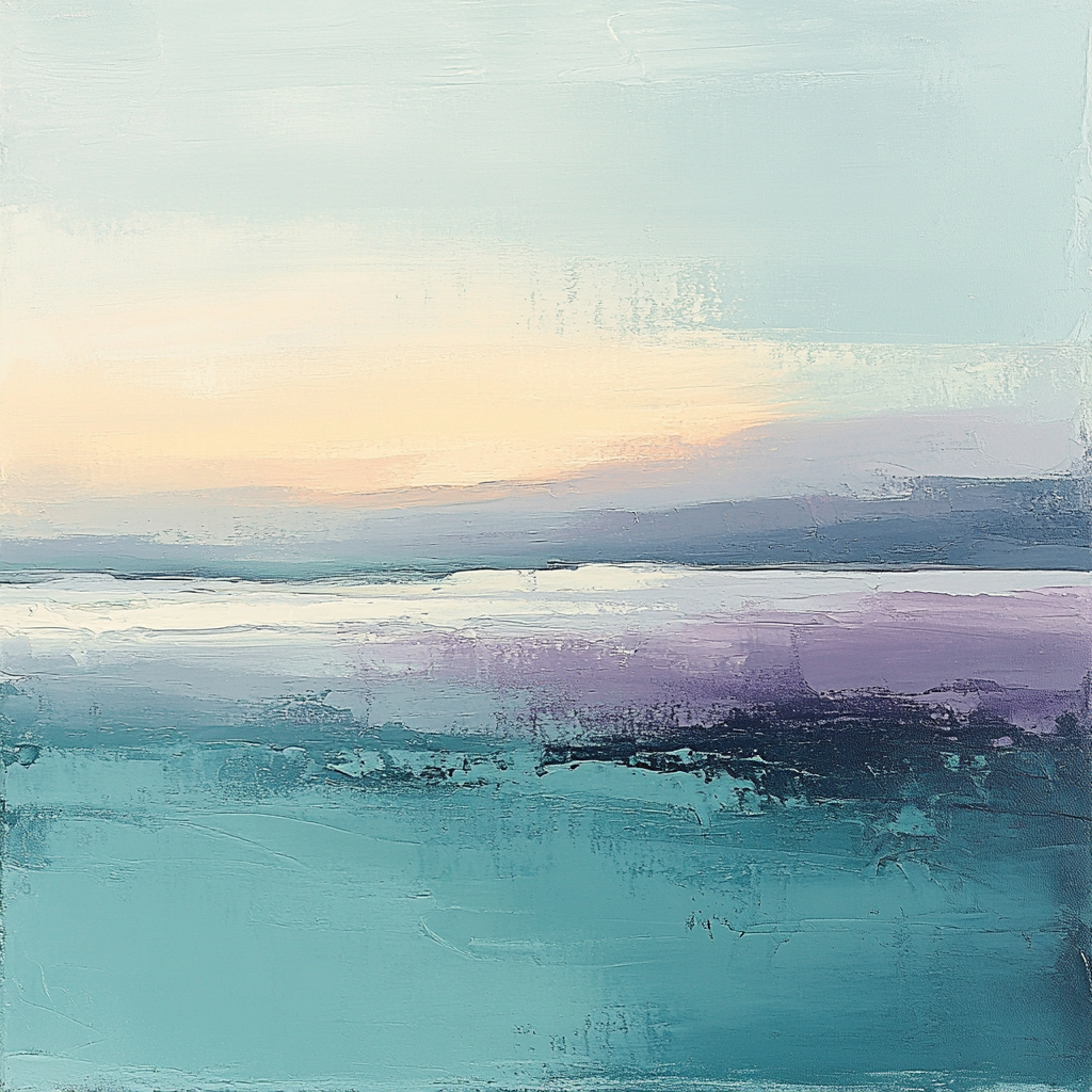 Mark Rothko Inspired Arctic Twilight Numbered painting kits