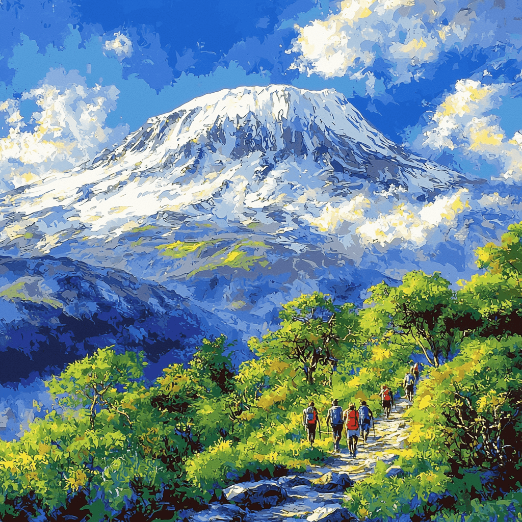 Mount Kilimanjaro DIY Paint By Numbers