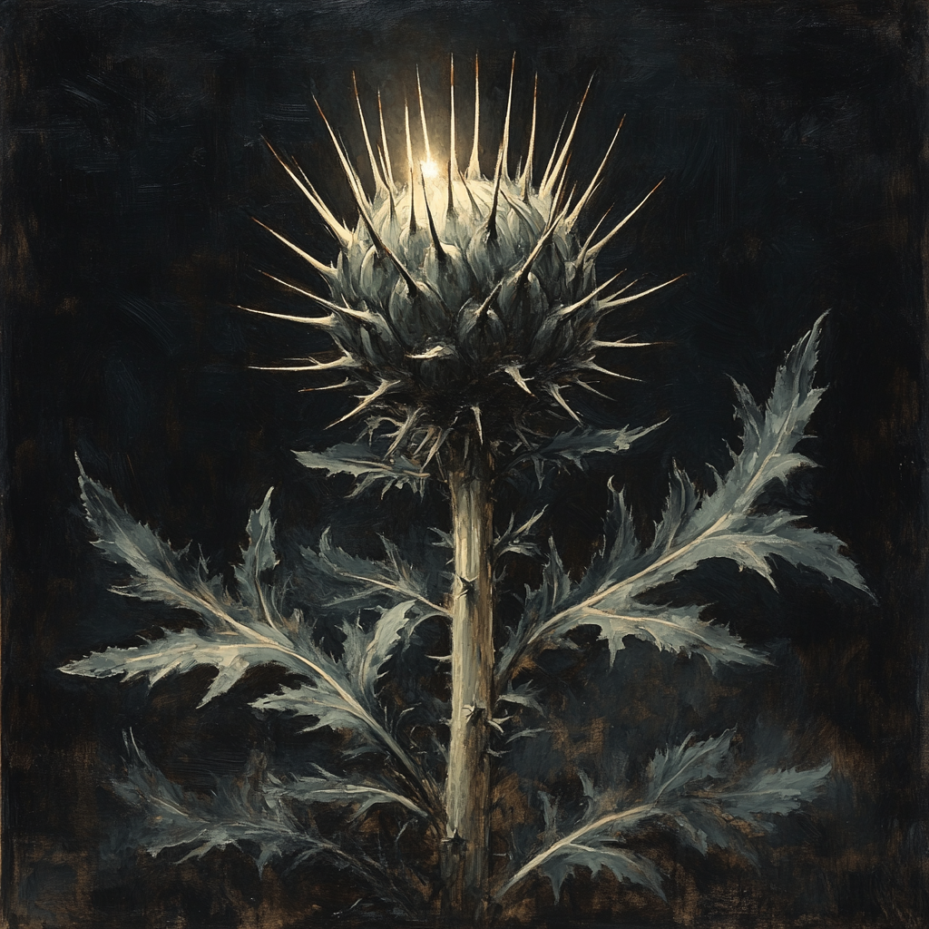 Caravaggio Inspired Thistle Study Numbered painting kits