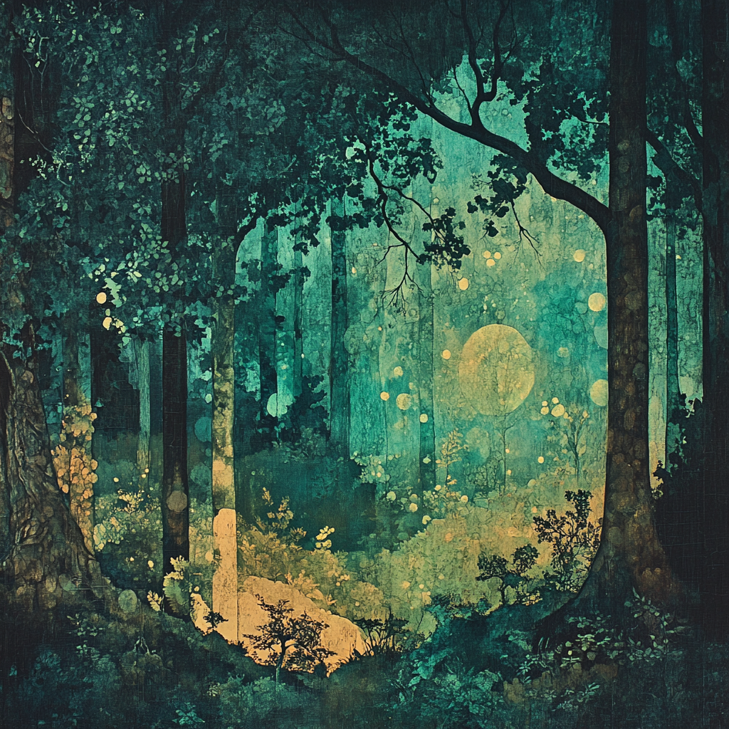 Max Ernst Inspired Forest Spirits Numbered painting kits