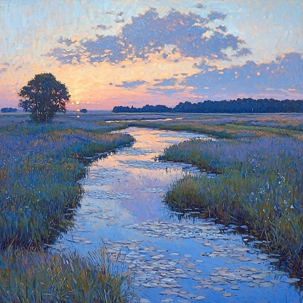 John Singer Sargent Inspired Evening Tranquility Number Painting