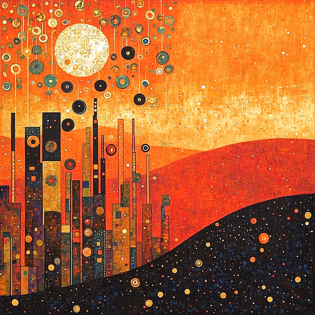 Gustav Klimt Inspired Embers Of Creativity Paint By Numbers