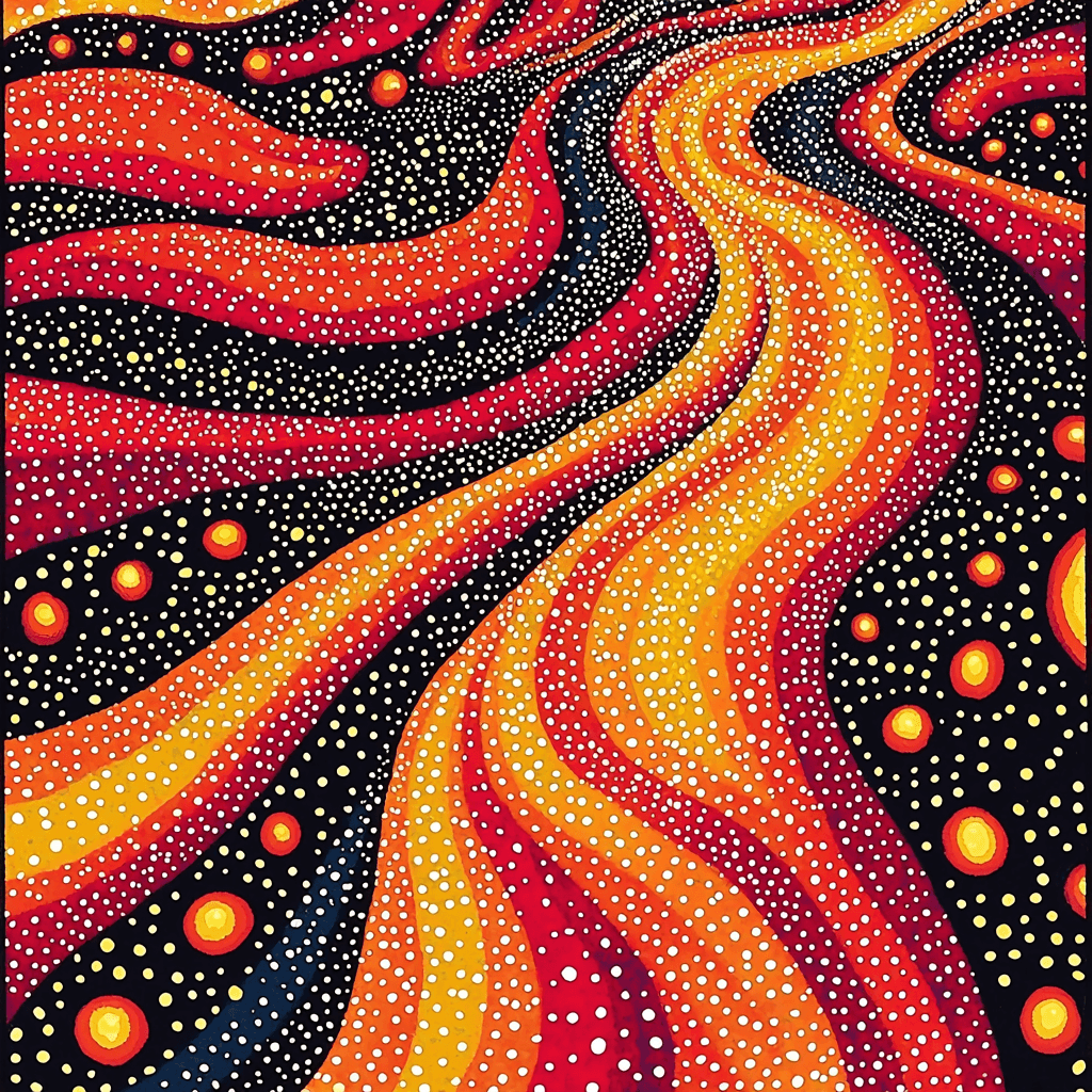 Yayoi Kusama Inspired Infinity Loop Of Dots Painting By Numbers Kit
