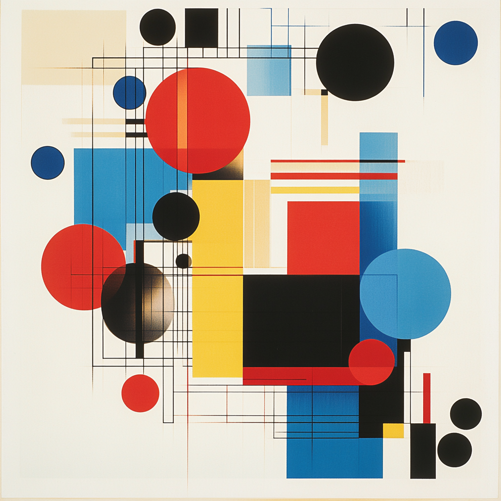 Kazimir Malevich Inspired Abstract Rhythm Painting by numbers kit