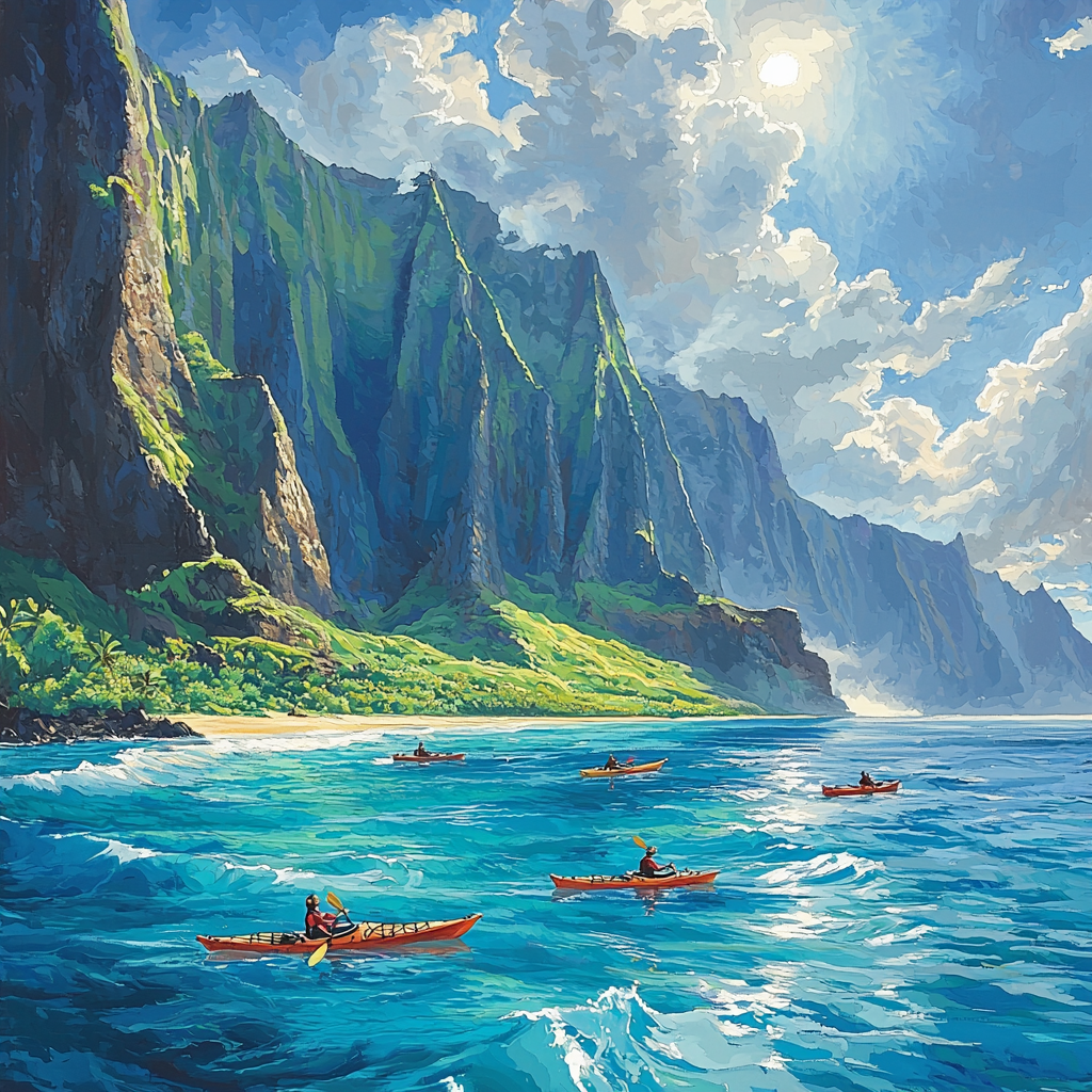 Na Pali Coast DIY Paint By Numbers