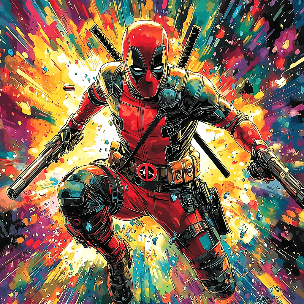 Ryan Reynolds: Unleashing The Wit Of Deadpool DIY Paint By Numbers