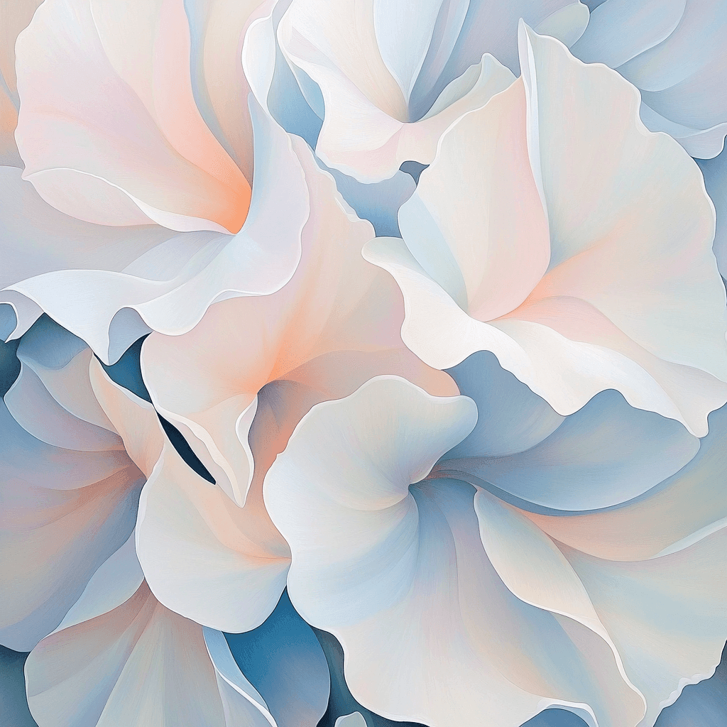 Georgia O'Keeffe Inspired Ethereal Floral Dreams Paint By Numbers Art