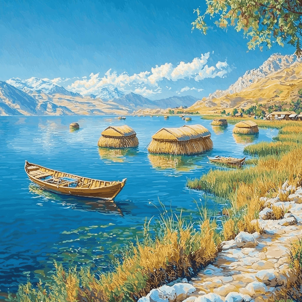 Lake Titicaca - Puno Painting Number Kit