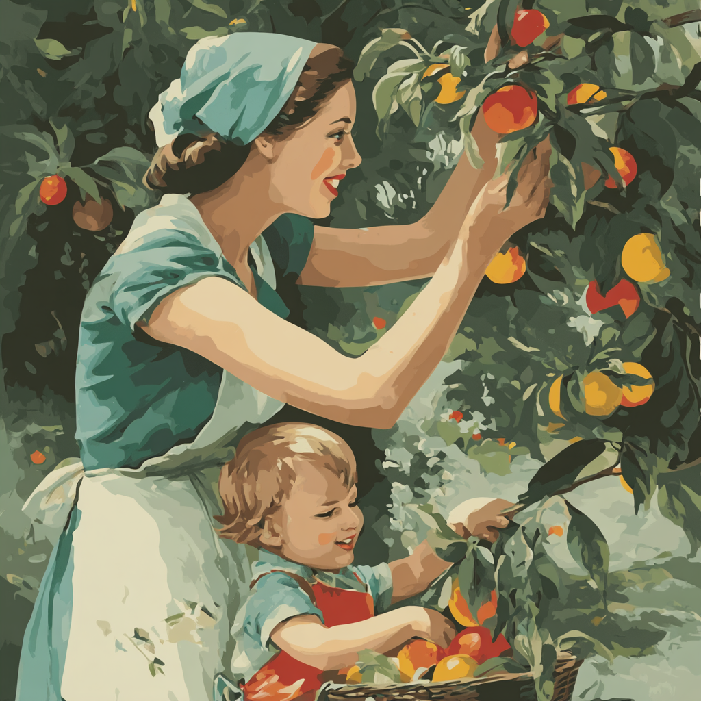 Harvest Of Motherly Love Numbered Painting Kits