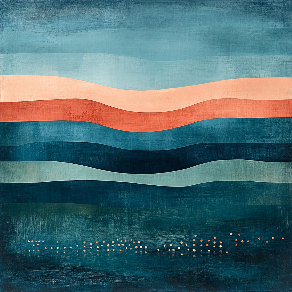 Paul Klee Inspired Luminous Tides Numbered painting kits