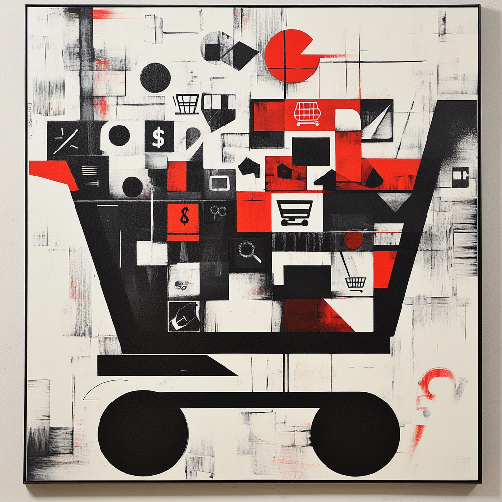 Banksy Inspired The Veil Of Consumerism Paint by numbers art