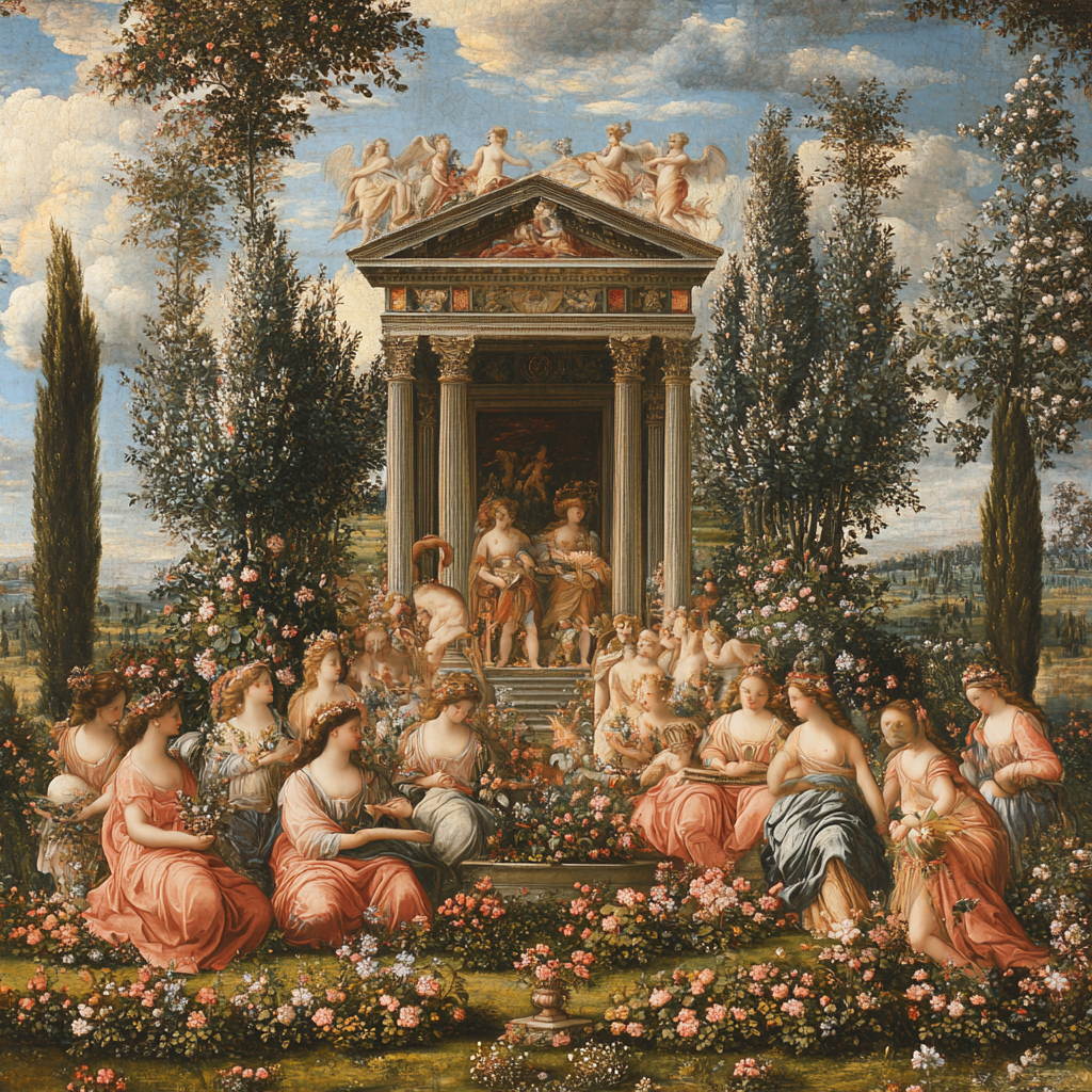 Raphael Inspired Mythological Gathering DIY paint by numbers