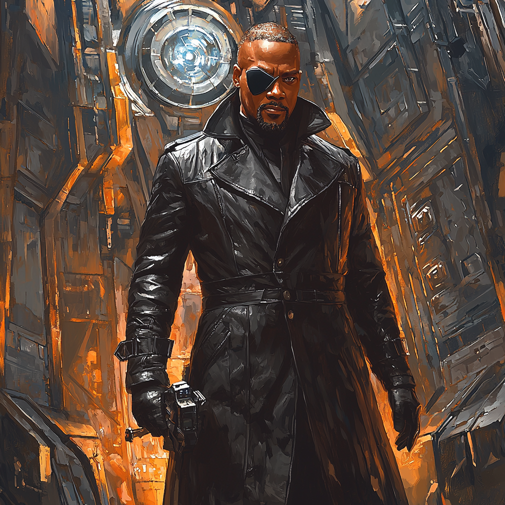 Samuel L. Jackson: The Stoic Fury Of Nick Fury Painting Number Kit