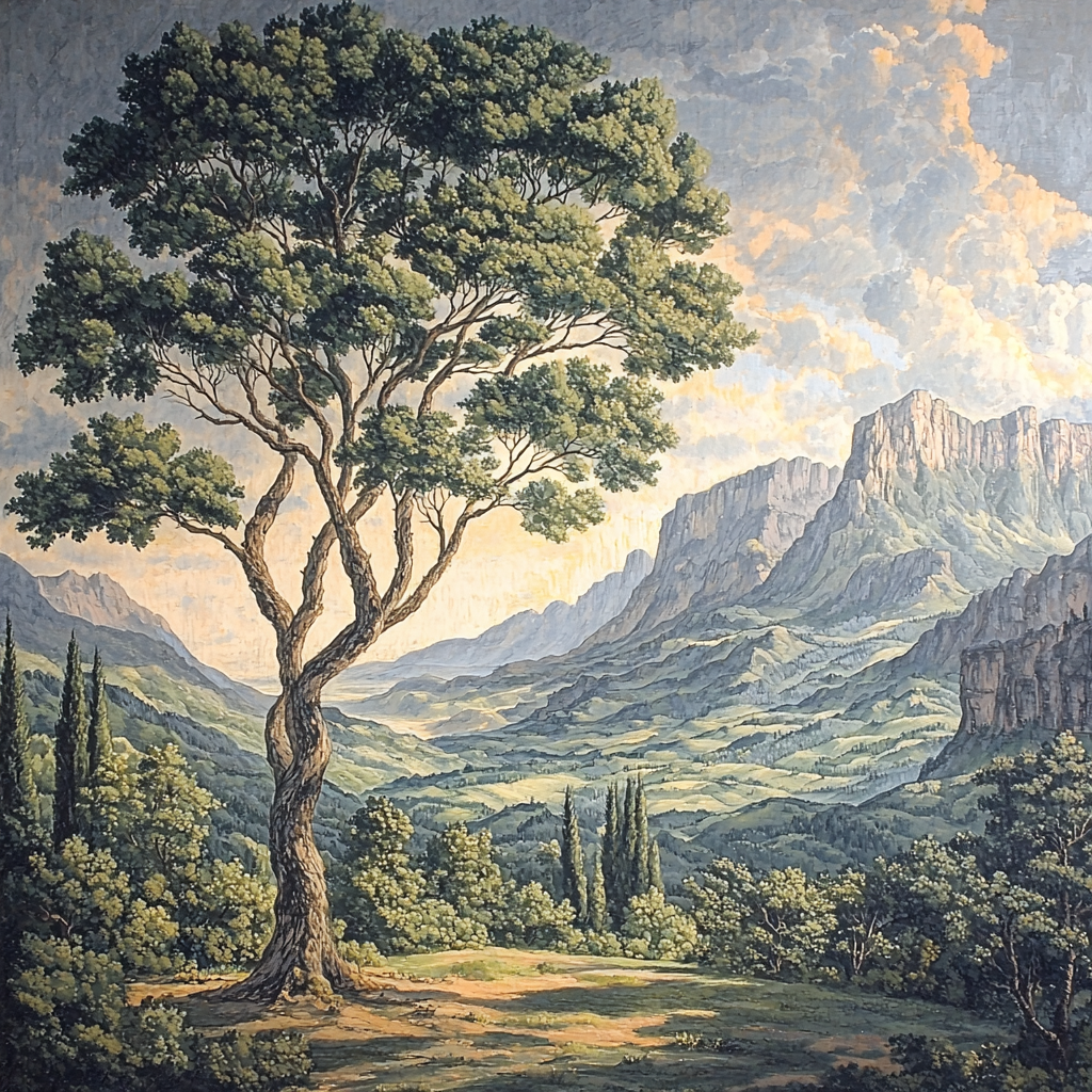 Michelangelo Inspired Majestic Nature Paint By Numbers