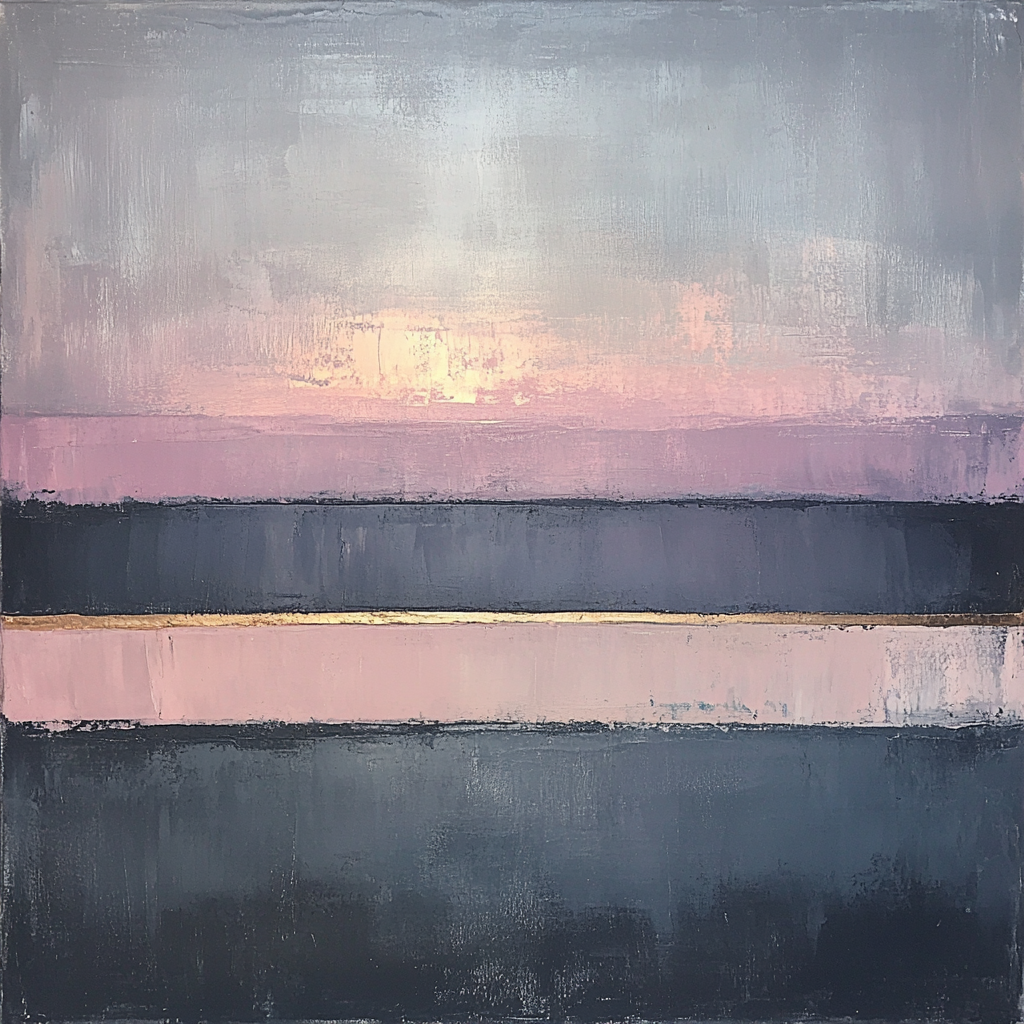 Mark Rothko Inspired Quiet Dusk paint by color