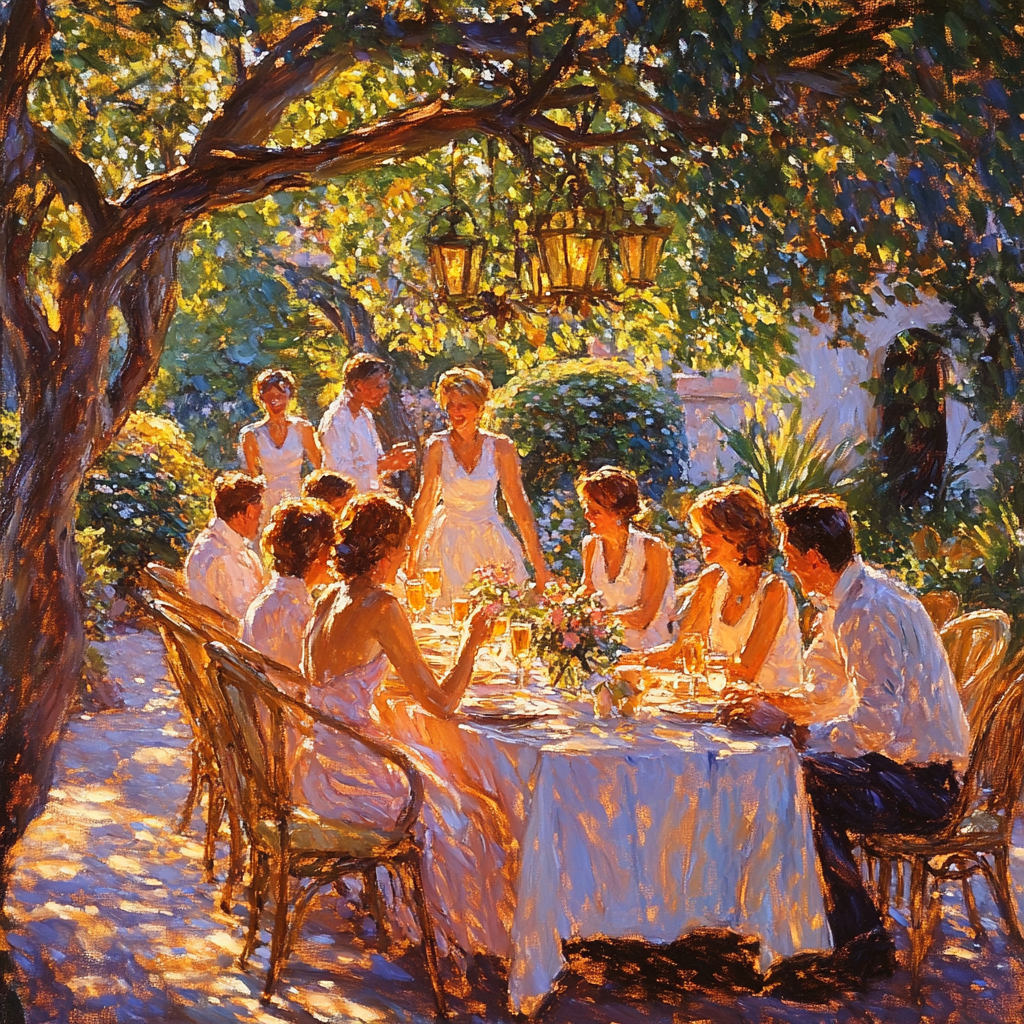 Auguste Renoir Inspired Garden Party Paint by numbers kits