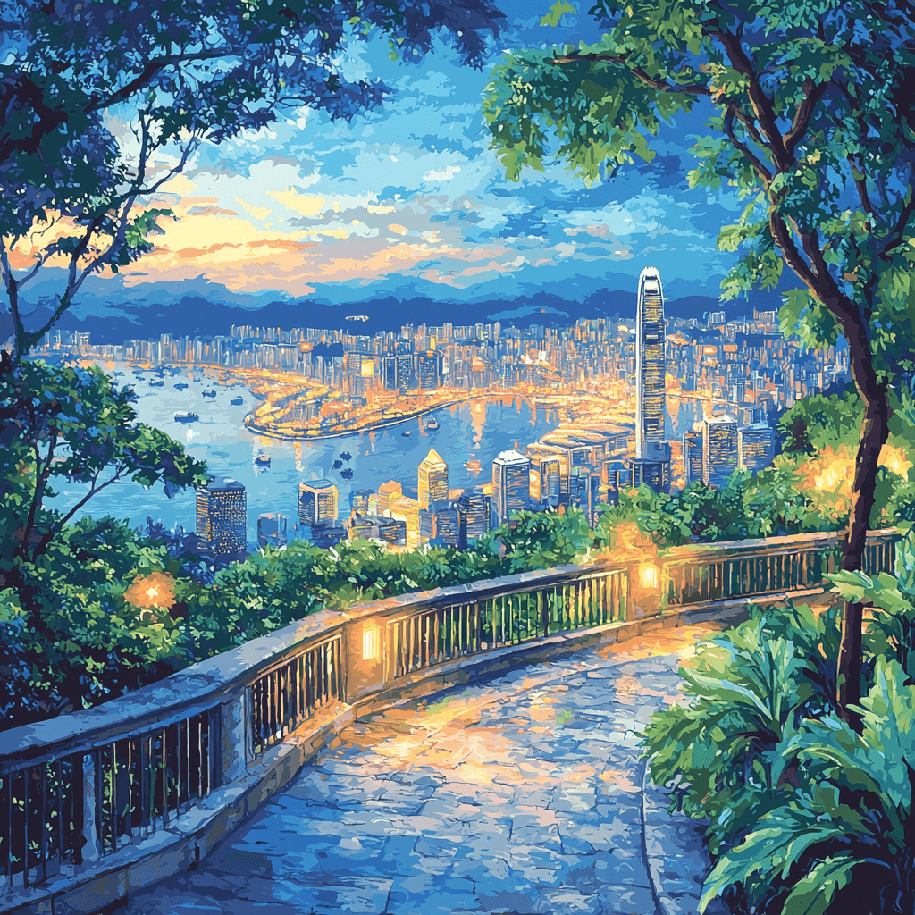 Victoria Peak - Hong Kong Paint By Number