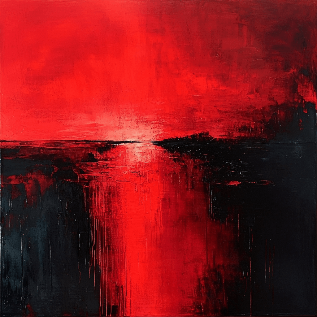 Mark Rothko Inspired Vibrant Resonance Number Painting