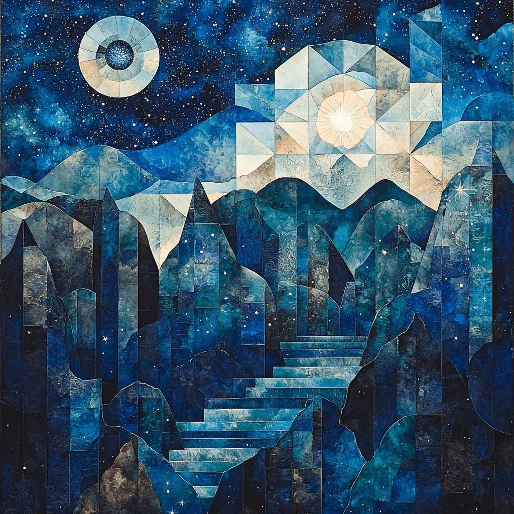 Paul Cézanne Inspired Celestial Contours Numbered Painting Kits