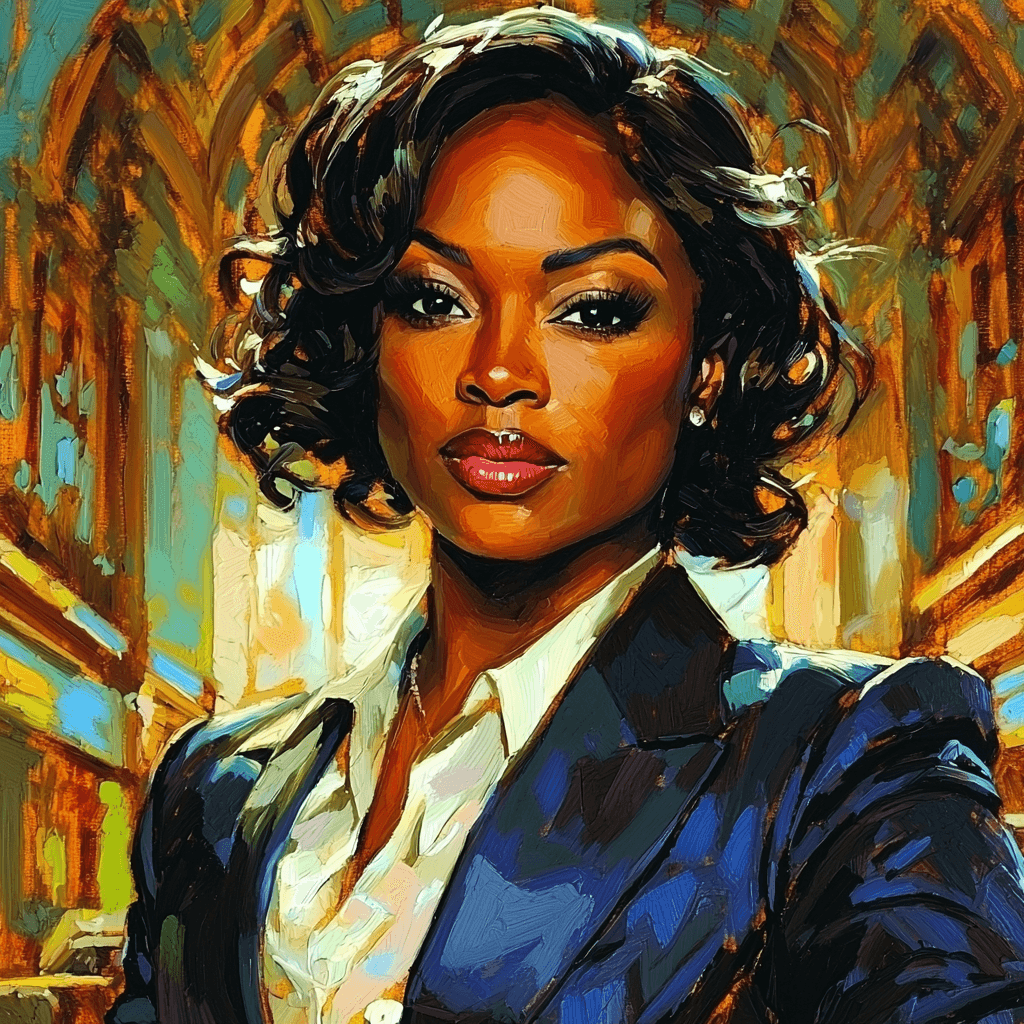 Viola Davis: The Bold Presence Of Annalise Keating Number Painting
