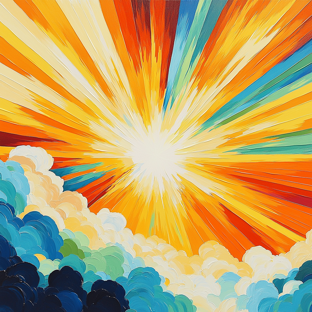 Georges Seurat Inspired Radiant Energy Painting Number Kit