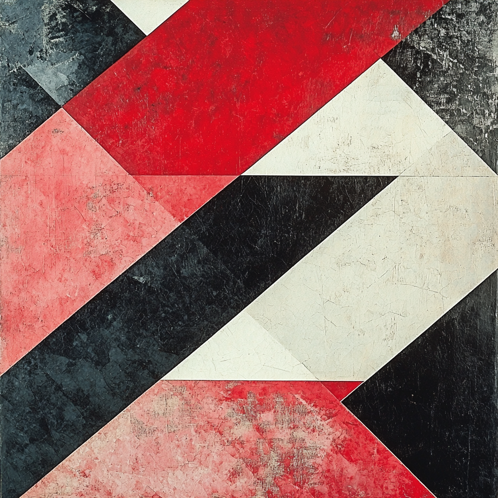 Kazimir Malevich Inspired Radical Abstraction Numbered Painting Kits