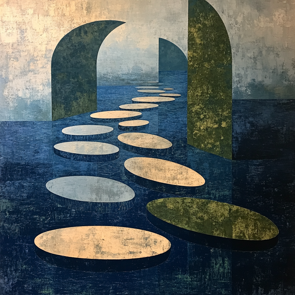 Max Ernst Inspired Chrono-Archipelago Numbered painting kits