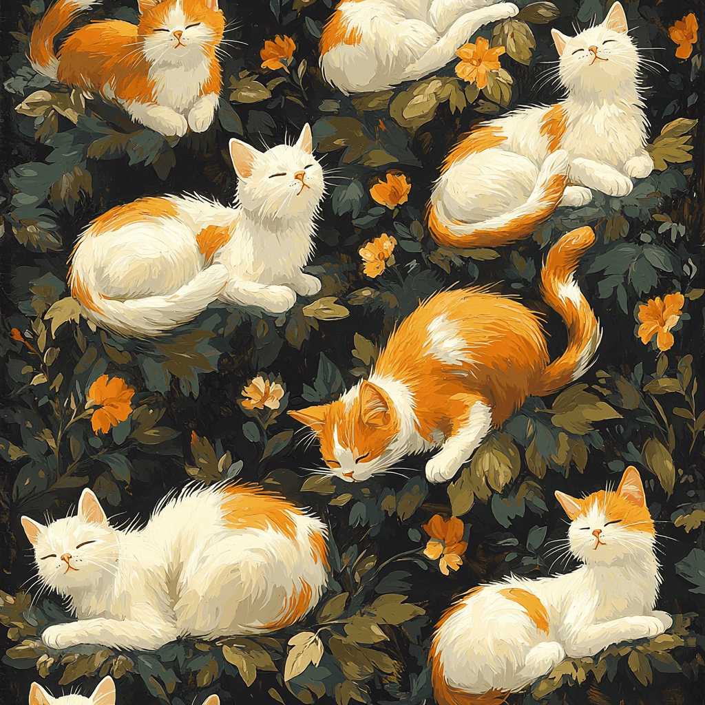 Henriette Ronner-Knip Inspired Fabled Felines DIY Paint By Numbers