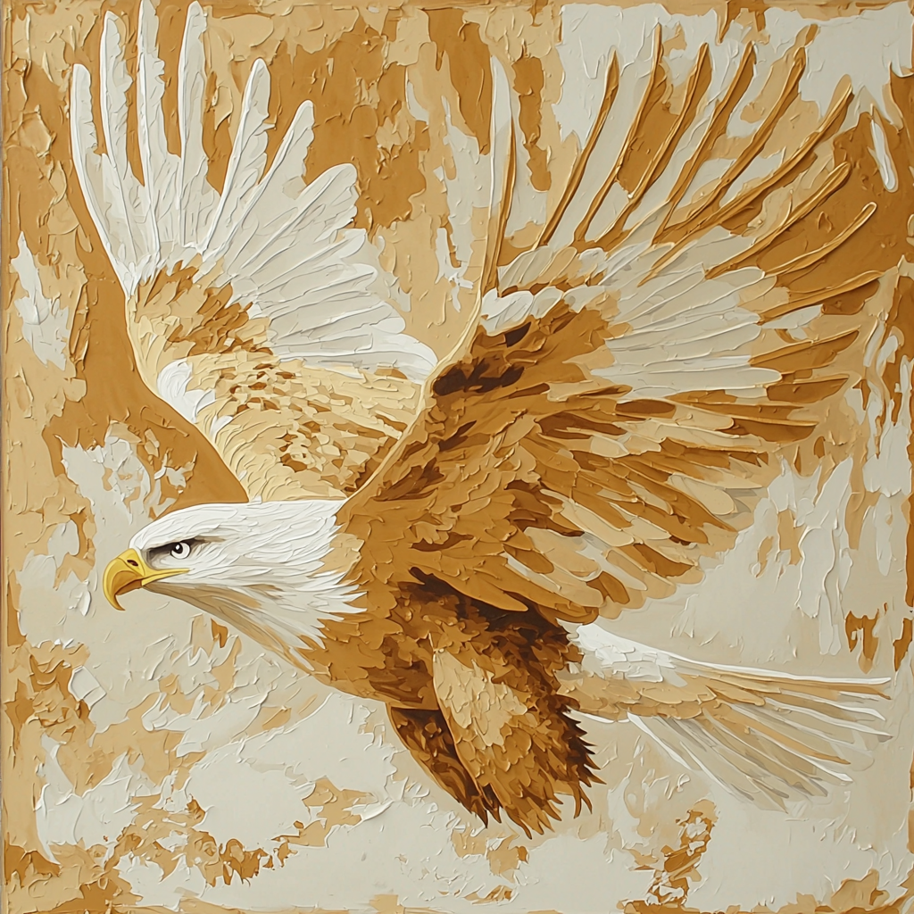 Michelangelo Inspired Eagle's Resurgence Paint By Numbers Art