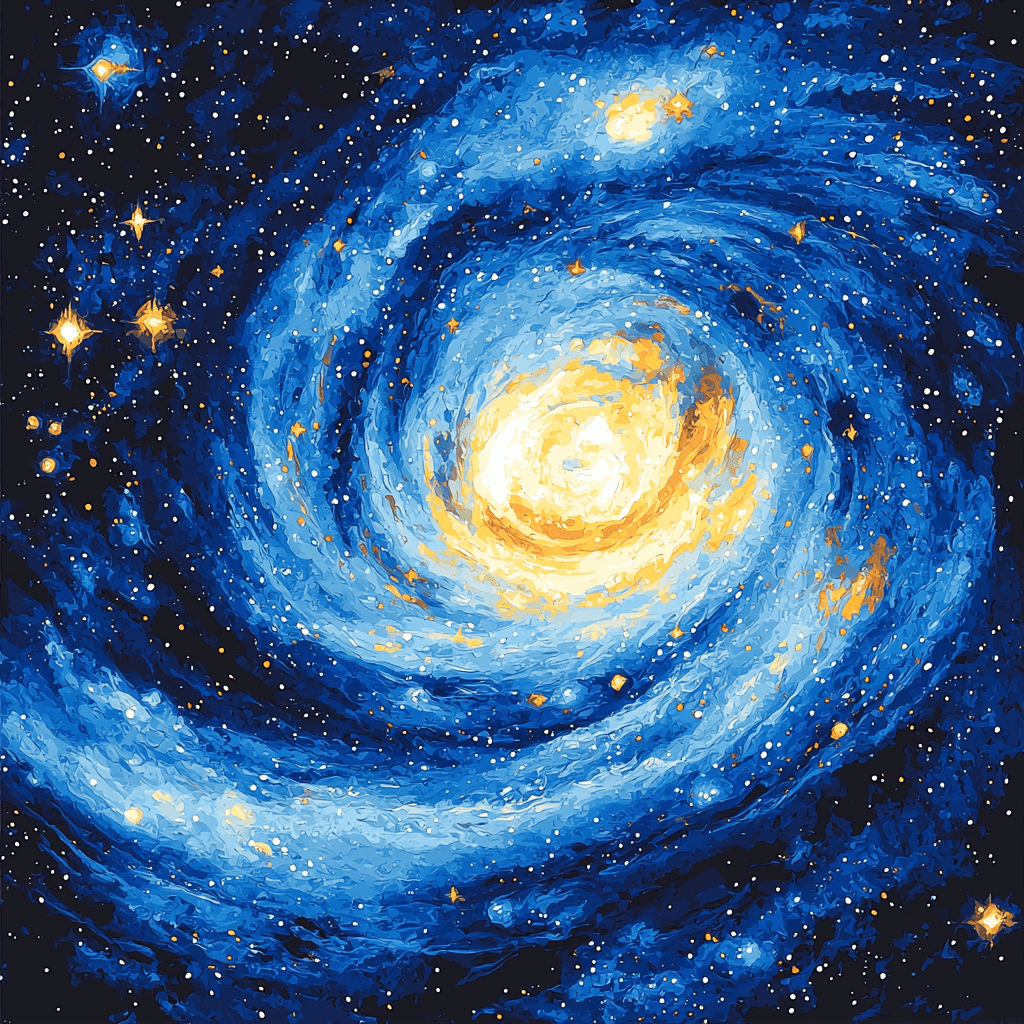 Van Gogh Inspired Cosmic Wonder DIY Paint By Numbers