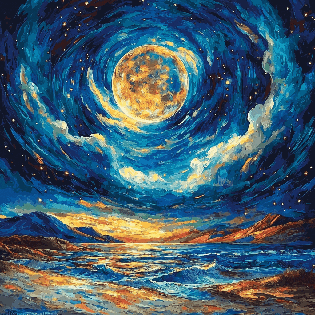 Vincent Van Gogh Inspired Van Gogh's Lunar Fantasy Numbered Painting Kits