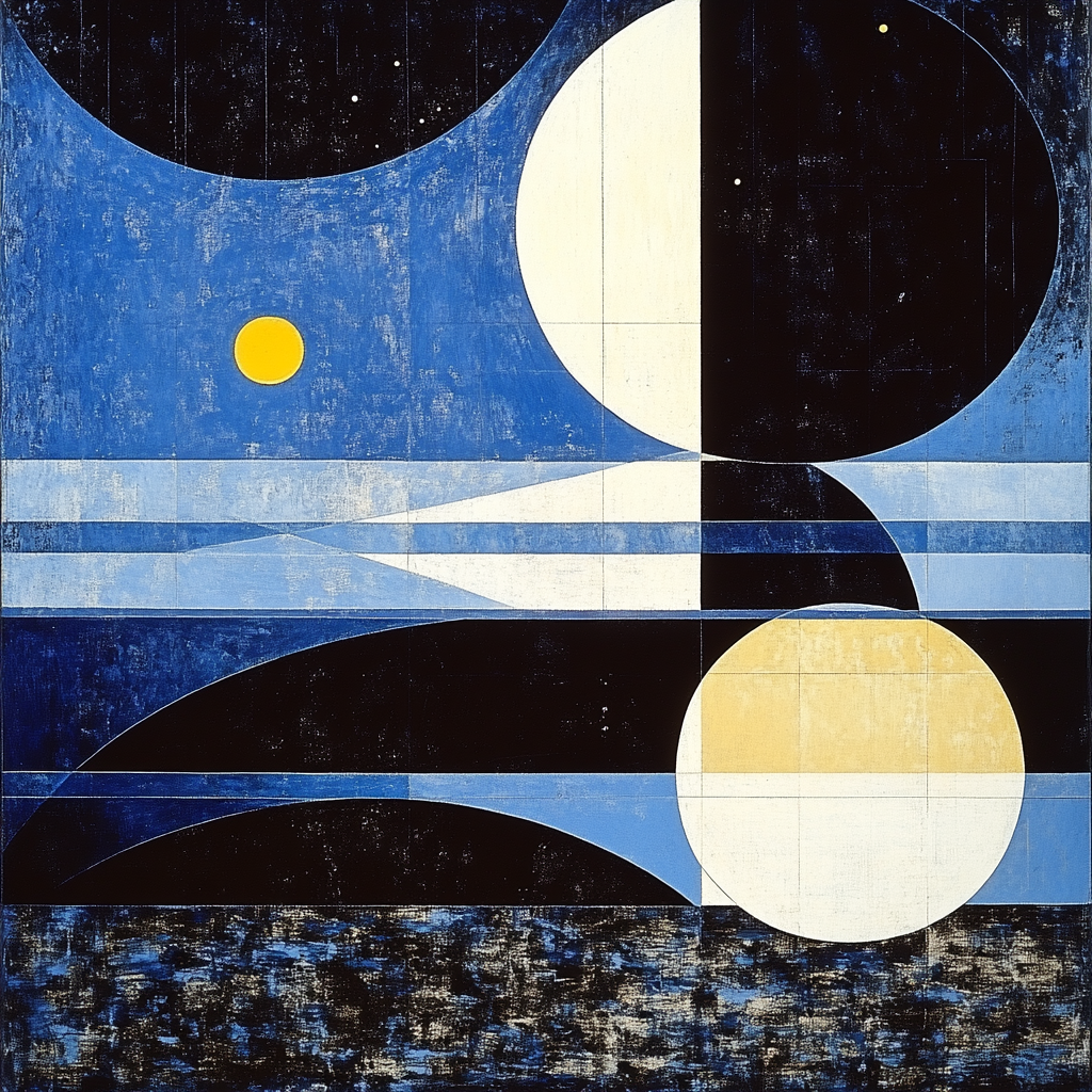Kazimir Malevich Inspired Primary Orbit Composition Painting by numbers kit