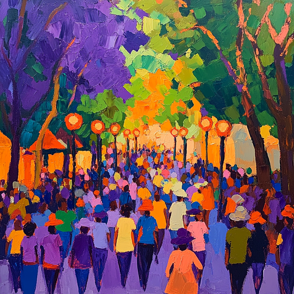 Marianne Von Werefkin Inspired Street Parade Paint by numbers art