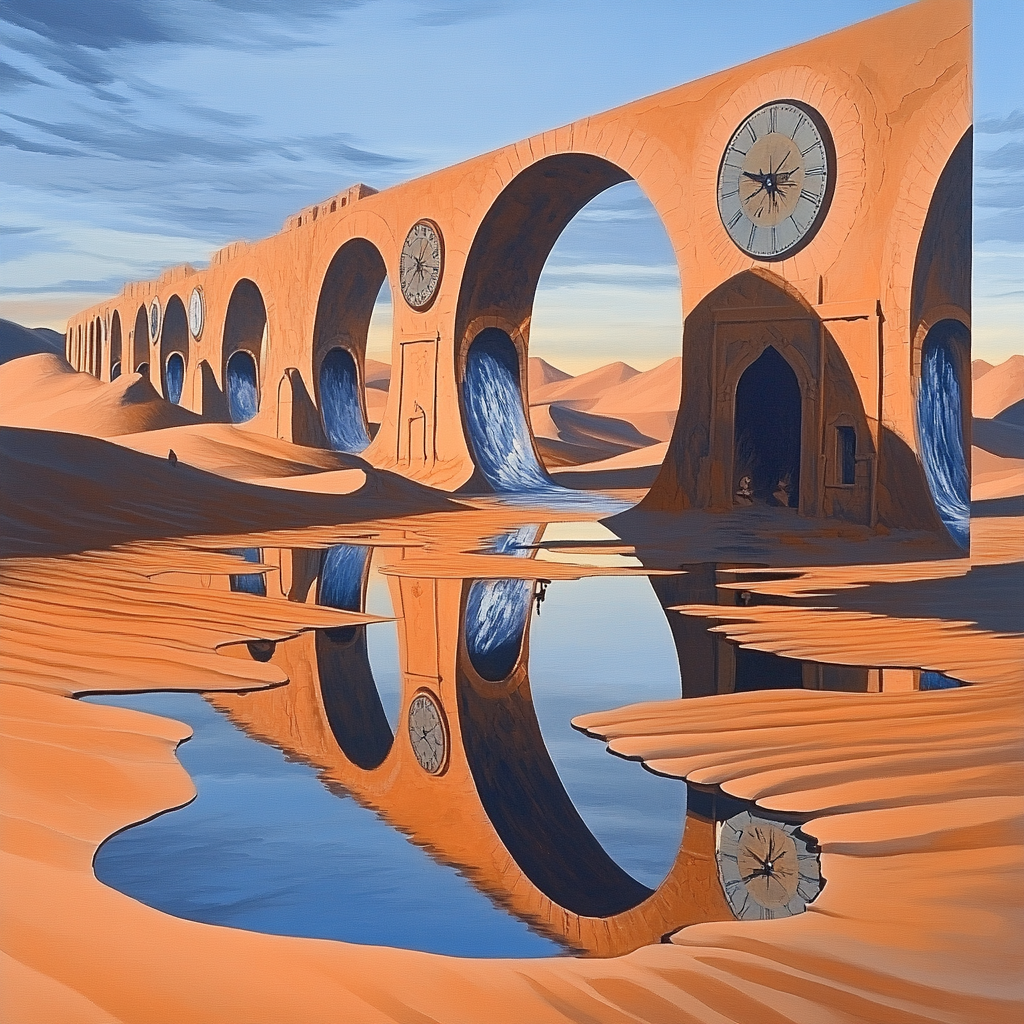 Salvador Dali Inspired Desert Dreams Paint by numbers art